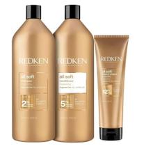 Redken All Soft Shampoo + Condicionador 1L + Máscara 250ml