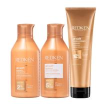 Redken All Soft Shampoo + Condicionador 300ml + Máscara 250ml