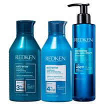 Redken Extreme Shampoo 300ml + Condicionador 250ml + Extreme Play Safe Leave-in 200ml Redken Extreme Shampoo 300ml + Condicionador 250ml + Extreme Play Safe Leave-in 200ml