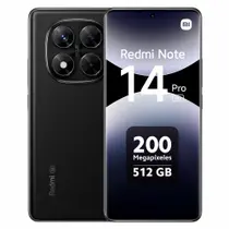 Redmi Note 14 Pro 5G Midnight Black 8GB RAM 256GB, Bateria 5000mAh, 67W, Versão Global