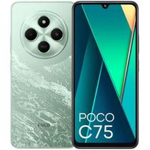 Redmi Poco C75 Xiaomi 256GB / 8GB de RAM, Verde, Camera 50 Mpx, Bluetooth 5.4, 4G, Dual SIM, Versão de Lançamento 2025