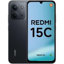 Redmi15C 256GB 8GB RAM Dual SIM Tela Grande 6.74" Midnight Black - Lacrado - Global