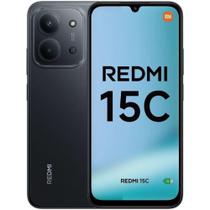 Redmi15C 256GB 8GB RAM Dual SIM Tela Grande 6.74" Midnight Black - Lacrado - Global