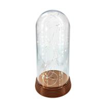 Redoma Abajur Para Mesa De Cabeceira Luzes De Fadas 20 Leds