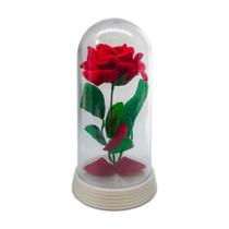 Redoma C Rosa Vermelha, Inspirada Na A Rosa Bela E A Fera