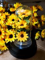 Redoma Cúpula Girassóis Encantados inspirado na Bela E A Fera / Pequeno Príncipe P