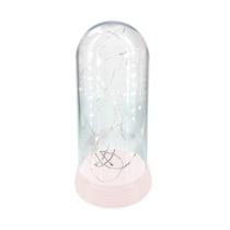 Redoma Pérola Abajur Para Mesa De Cabeceira Com Luzes Fadas