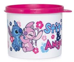 Redondinha 500ml Stitch & Angel Tupperware Redondinha 500ml Stitch & Angel Tupperware