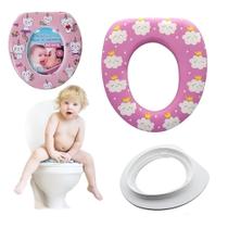 Redutor Assento Sanitario Infantil Adaptador Portatil Acolchoado Espuma Conforto Meninas Baby Redutor Assento Sanitario Infantil Adaptador Portatil Acolchoado Espuma Conforto Meninas Baby