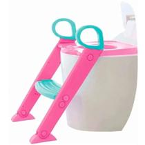 Redutor Assento Sanitário Infantil Escadinha Baby Style Rosa Redutor Assento Sanitário Infantil Escadinha Baby Style Rosa