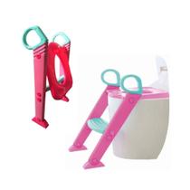 Redutor Assento Sanitário Infantil Escadinha Baby Style Rosa Redutor Assento Sanitário Infantil Escadinha Baby Style Rosa