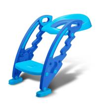 Redutor de Assento Azul Infantil com Escada para Vaso Sanitário BB051 - Multikids