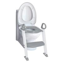 Redutor de Assento com Degrau Antiderrapante Cinza para Desfralde Infantil Redutor de Assento com Degrau Antiderrapante Cinza para Desfralde Infantil
