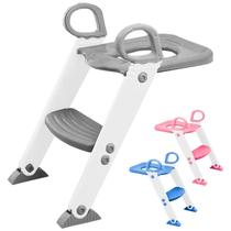 Redutor De Assento Infantil Com Escada Para Vaso Sanitário Troninho Antiderrapante Dobrável e Portátil