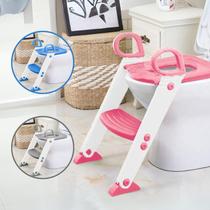 Redutor De Assento Infantil Com Escada Para Vaso Sanitário Troninho Antiderrapante Dobrável e Portátil - ATENTU