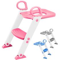 Redutor De Assento Infantil Com Escada Para Vaso Sanitário Troninho Antiderrapante Dobrável e Portátil