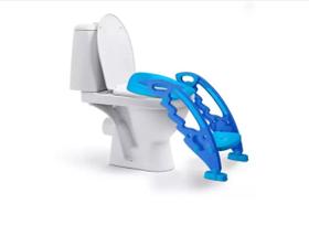 Redutor De Assento P Vaso Sanitário Com Escada Azul - Bb051 Redutor De Assento P Vaso Sanitário Com Escada Azul - Bb051