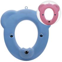 Redutor de Assento Sanitário Bebê Criança Ursinho Azul Rosa Redutor de Assento Sanitário Bebê Criança Ursinho Azul Rosa