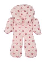 Redutor de Bebê Conforto Rosa com Coroas