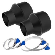 Redutor de cone de mangueira POWERTEC 70338-P2 4 polegadas a 2-1/2 polegadas com braçadeiras