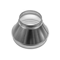 Redutor de duto Repa Market de 250 mm a 150 mm de aço galvanizado redondo