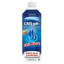 Redutor De Ph e Alcalinidade Cris Agua 1 Litro Para Piscina Produtos Reduzir Diminuir Ph Menos Tratamento Liquido