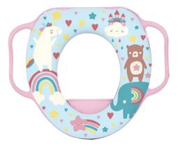 Redutor Para Vaso Sanitário Infantil Rosa Assento Com Alça