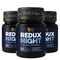 Redux Night Suplemento Alimentar Premium 20 Cápsulas combo 3 potes Redux Night Suplemento Alimentar Premium 20 Cápsulas combo 3 potes