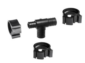 Reduzindo a camiseta Flair-It PEXLOCK 30778 25 mm x 20 mm x 25 mm preta