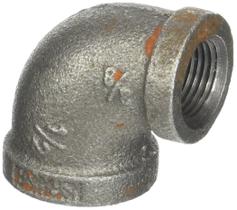 Reduzindo o cotovelo LDR Industries LDR 310 RE-1238 Preto 1/2 x 3/8"