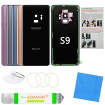 Reemplazo de la tapa trasera de cristal para Samsung Galaxy S9 Negro Medianoche Reemplazo de la tapa trasera de cristal para Samsung Galaxy S9 Negro Medianoche