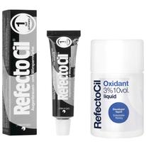 Refectocil Tintura para Cílios e Sobrancelhas Preto 1.0 e Oxidante 100 ml