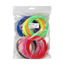 Refil 10 Cores de Filamentos Para Caneta 3d PLA 5M Total 50m Refil 10 Cores de Filamentos Para Caneta 3d PLA 5M Total 50m