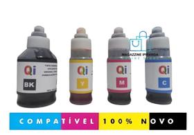 Refil 4 Tinta Compativel Canon Gi10 Gi11 G6010 G7010 GM2010 GM4010