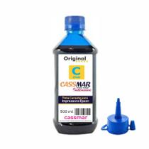 Refil 500 ml tinta compatível epson ciano l375 l395 l3150 l3110