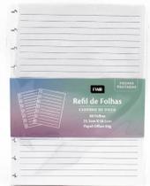 Refil 80 Folhas para Caderno de Disco FOLHAS PAUTADAS - FWB - Tamanho B5 Refil 80 Folhas para Caderno de Disco FOLHAS PAUTADAS - FWB - Tamanho B5