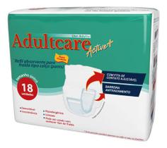 Refil Absorvente Adultcare Active+ - Com 18 Unidades