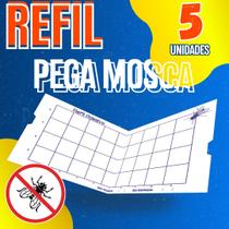 Refil Adesivo para Mosca e Mosquito Refil Para Armadilha Luminosa 5 Unidades 450X220mm Refil Adesivo para Mosca e Mosquito Refil Para Armadilha Luminosa 5 Unidades 450X220mm