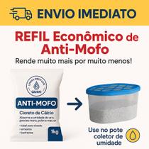 Refil Anti Mofo 1kg Linha Premium (Cloreto de Cálcio Puro) - Desumidificador Guarda Roupa e Armario Refil Anti Mofo 1kg Linha Premium (Cloreto de Cálcio Puro) - Desumidificador Guarda Roupa e Armario