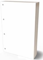 Refil Argolado 90g 80 Folhas Branco Liso Caderno Fichario