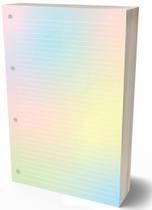 Refil Argolado 90g 80 Folhas Colorido Caderno Fichario