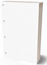 Refil Argolado 90g 80 Folhas Quadriculado Caderno Fichario