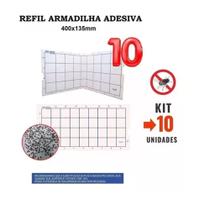 Refil Armadilha Pega Mata Mosca Mosquito 400x135mm C/ 10und