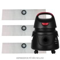 Refil Aspirador de Pó Electrolux Hidrolux AWDFS Saco Descatável Kit c/03 Un