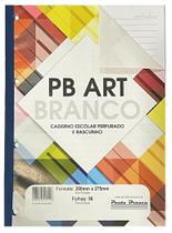 Refil Bloco Fichário Folha A4 Universitário C/96 Fls. Coladas 4 furos 56gm Pauta Branca