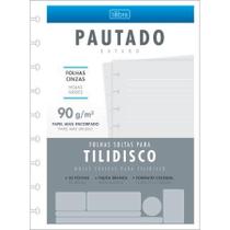 Refil Bloco Tilidisco Pautado 50 folhas Cinza 90g Tilibra