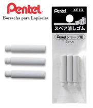 Refil Borracha p/ Lapiseira PENTEL Twist Erase Mod. E10 c/ 3 un