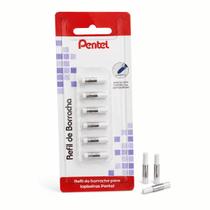 Refil Borracha Pentel SM/Z2-6 Escolar Pack C/ 6 Original Hi-Polymer Não Borra Não Rasga O Caderno Pronta Entrega -
