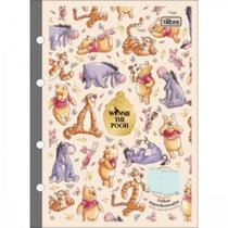 Refil Caderno Argolado Colegial 63g Pooh 80fls 17,7x24,0cm