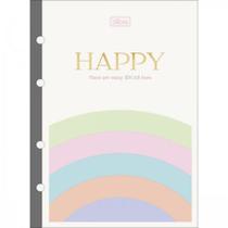 Refil Caderno Argolado Colegial Happy 56g 80fls